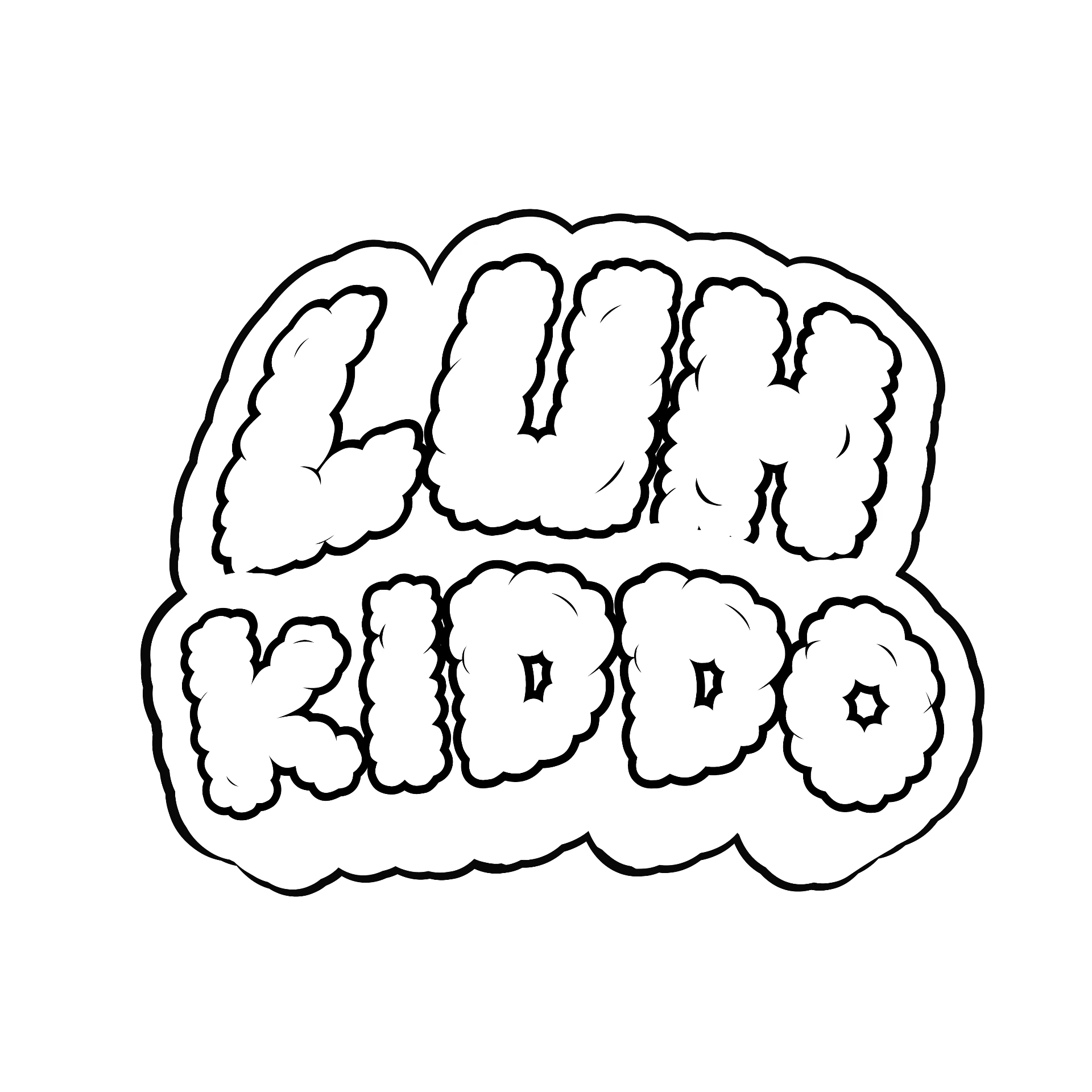 Luh Kiddo white logo