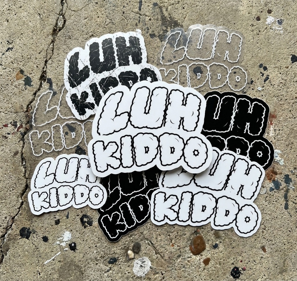 STICKER PACK — Luh Kiddo merch mockup